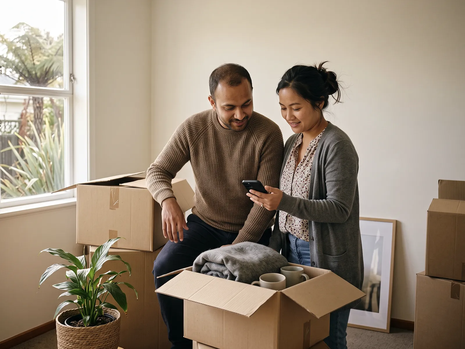 Visa holder personal loans NZ, couple settling in New Zealand with Moola